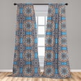 thumbnail image 5 of Ambesonne Vintage Curtains, Moroccan Ceramic Tile, Pair of 28"x84", Multicolor, 5 of 5