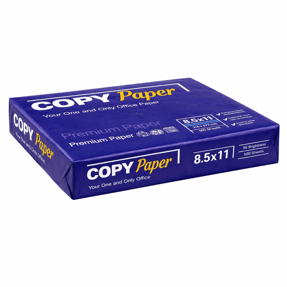 Copy Paper - Available in Packs of 500 Sheets - 8.5” x 11” (Letter Size) Paper