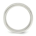 thumbnail image 2 of 925 Sterling Silver Beveled Edge 6mm Polished Fancy Band Ring Size 11.5 -  Jewelry Gift for Mom, 2 of 4