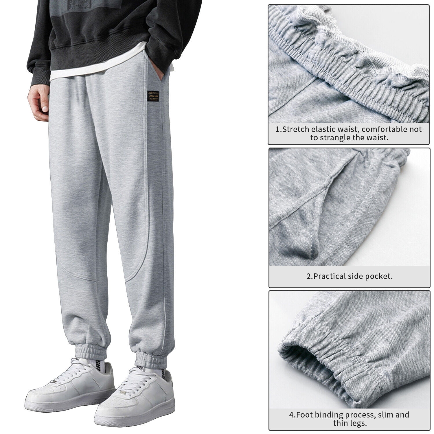 White Oversized Joggers - Erica  Long running pants, Fashion pants,  Sweaters and leggings