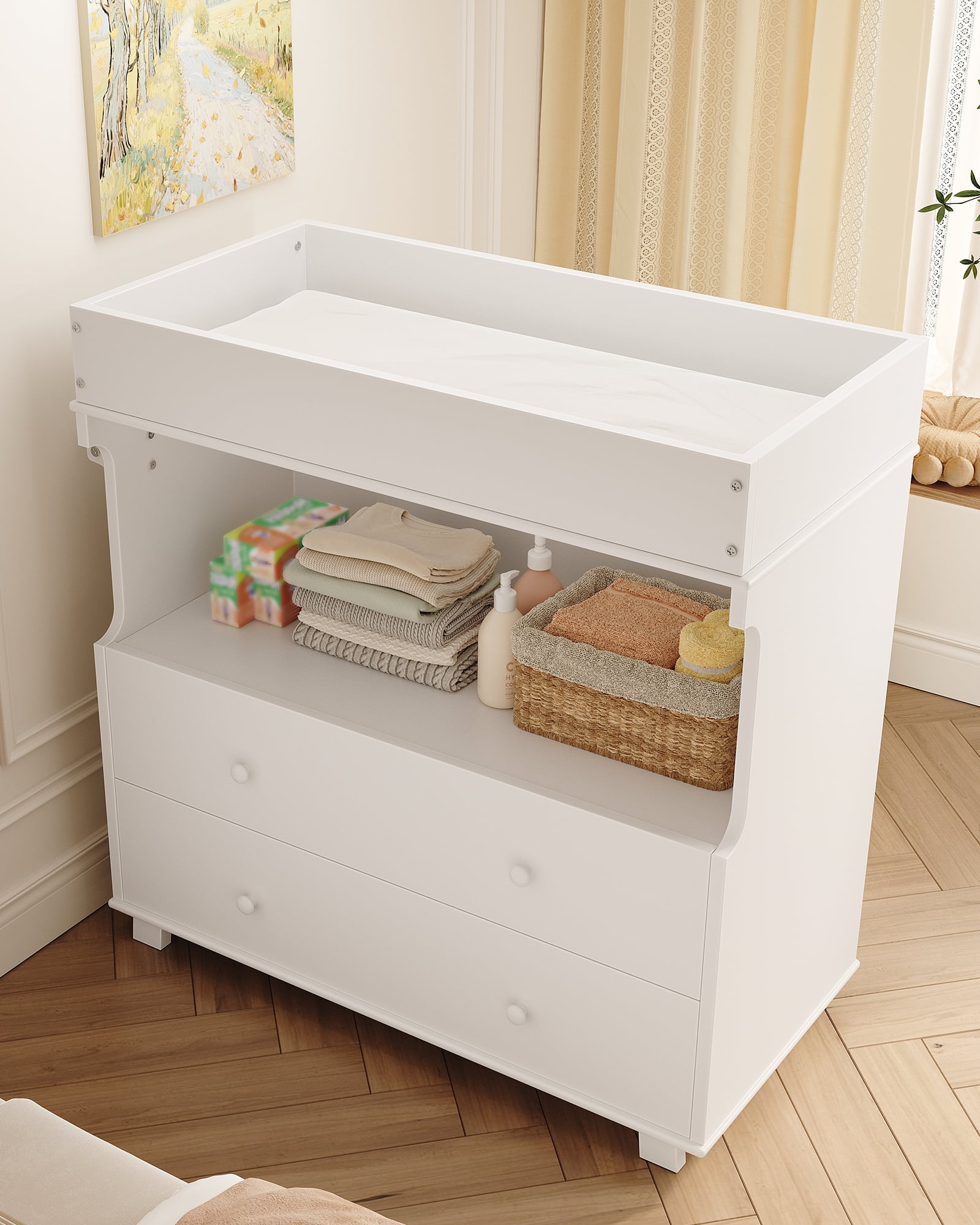 DaVinci Jenny Lind Changing Table in White Finish - Walmart.com