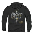 thumbnail image 3 of Its AlwayS/Sunny In Philadelphia Rocker Heads (Back Print) Adult Zipper Hoodie Sweatshirt Black, 3 of 3