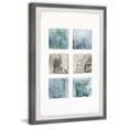 thumbnail image 2 of Modern Wall Art Print - Dark Shaded Squares Framed Painting - Contemporary Home Decor, 2 of 6
