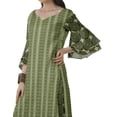 thumbnail image 5 of Moomaya Women's Printed Indian Ethnic Clothing Set-Printed Kurta w/ Pants, Designer Tunic Dress, 5 of 9