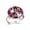 Multi 3, variant on Colorful Puzzle Pattern Stainless Steel Rings for Women, Open Adjustable Ring Promise Ring Jewelry Gifts