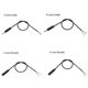 thumbnail image 4 of 1/5 piezas 3,5 MM 2 3 pines 4 núcleos macho hembra Cable de extensión de audio Conector auxiliar Línea de cabeza 3,5 mm mono Estéreo 3 4 cables Audio diy 1M, 4 of 5