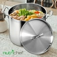 thumbnail image 4 of NutriChef Lid for 24-Quart Stockpot - Stainless Steel Kitchen Cookware Cover with Handle, 4 of 7