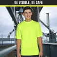 thumbnail image 3 of Radyan Meilleur T-Shirt de Sécurité Haute Visibilité à Manches Courtes, Lot de 20 - 100 % Polyester, Taille : Adulte, 3 of 5