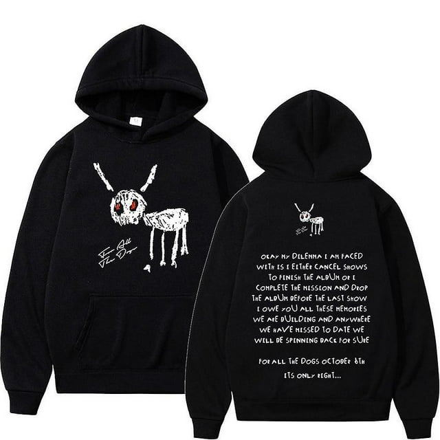 Rapper Drake For All The Dogs Letter Hoodie Men's Hip Hop -WEVALLEY