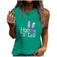 thumbnail image 1 of Moda Mujer Causal Rounk Cuello Impresión Blusa Sin Mangas Pascua Camiseta Verano Tank Tops Fridja qr2365, 1 of 5
