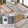 thumbnail image 6 of Pink Marble Pattern Kitchen Rug Mat,Kitchen Runner Rugs Non Skid Washable,Decorative Kitchen Floor Mats for Kitchen,Sink,Laundry,17"x47.2", 6 of 7