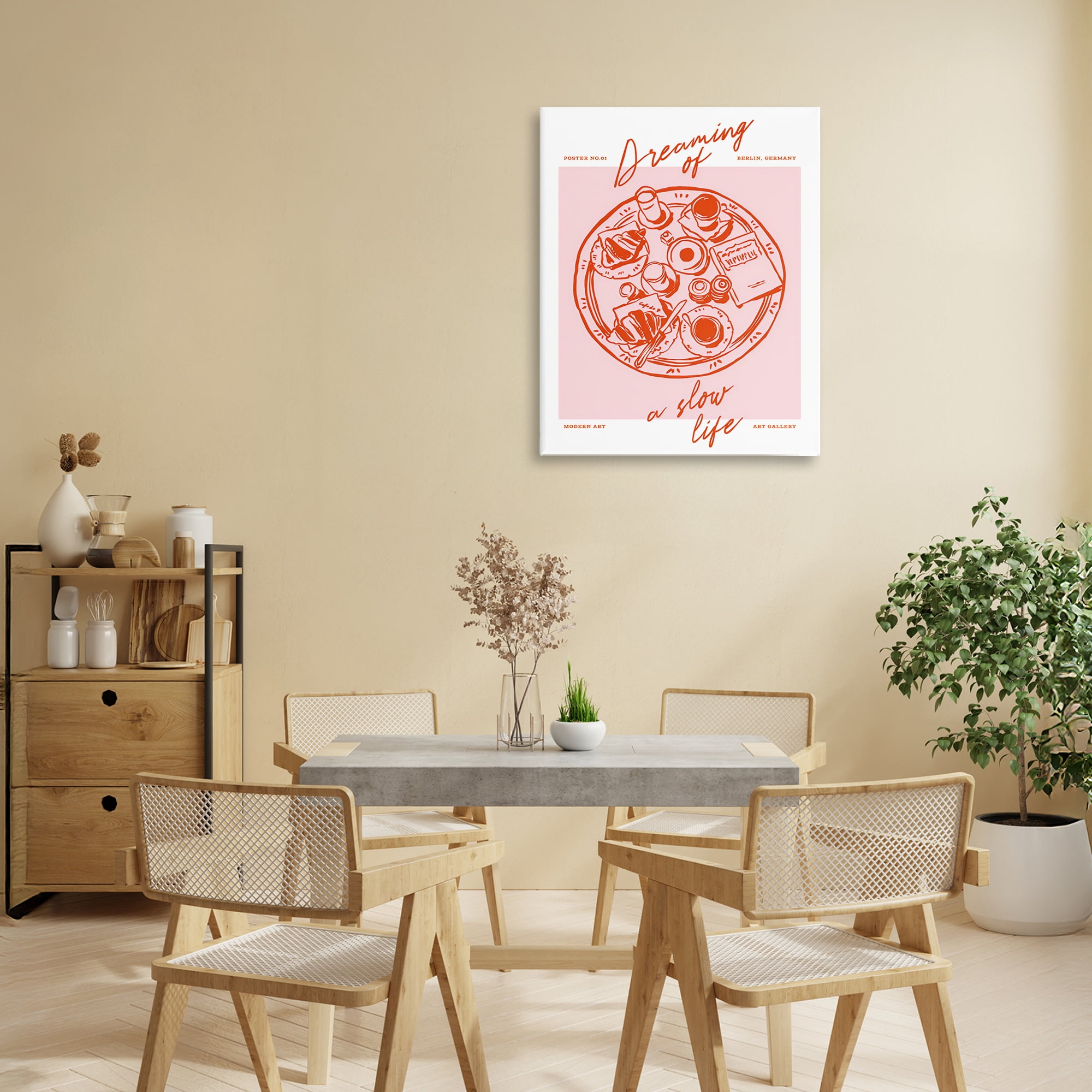 Stupell Industries Dreaming Of A Slow Life Canvas Wall Art, design by The Prints Vibe
