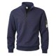 thumbnail image 3 of Ceisia Men's Regular-Fit Stand-Collar Half-Zip Checkered Texture Hoodless Sweatshirt Gift, 3 of 8