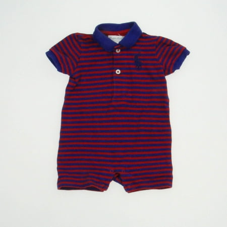 

Pre-owned Ralph Lauren Boys Red | Blue Romper size: 3 Months