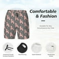 thumbnail image 3 of Honeii Poodle Dog Print Men's Swim Shorts,Mens Swim Trunks,Breathable Mesh Beach Shorts for Swimming,Surfing, and Beach Activities-Small, 3 of 6