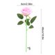 thumbnail image 3 of Plantas Artificiales De Plástico Paquete De 5 Ramos De Flores Artificiales Para Bodas En Casa, Flores Decorativas Multiusos De Plástico Rosa, 48cm Rkxzt, 3 of 9