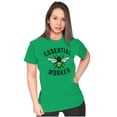 thumbnail image 4 of Save Bees Essential Workers Earth Day Womens Fitted Plus Size Graphic Tee Brisco Brands 2X, 4 of 5