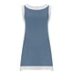 thumbnail image 5 of Vestido de Verano de Manga Corta de las Mujeres Cuello Redondo Cuello en V Sólido Casual Mini Patinador Vestido de Dos Piezas, Falda de Verano Corta, 5 of 6