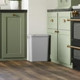 thumbnail image 6 of Dowell 35L Wastebasket Trash Container, 37Qt/9.2Gal, Plastic, Stackable, for Kitchen/Bathroom/Office, Fits Under Sink/Desk (Grey 4000 35 04), 6 of 12