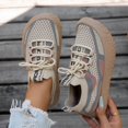 thumbnail image 6 of Breathable Lace Up Platform Casual Walking Shoes Comfortable Lightweight Sneakers for Everyday Wear Women's, 6 of 8