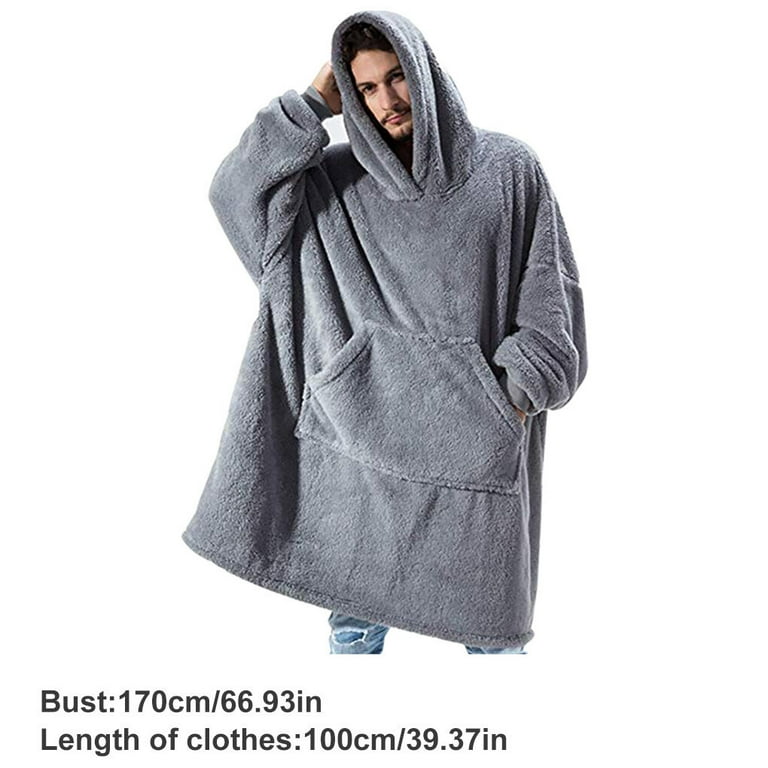 TureClos Wearable Blanket Hoodie Home TV Watching Resting Unisex