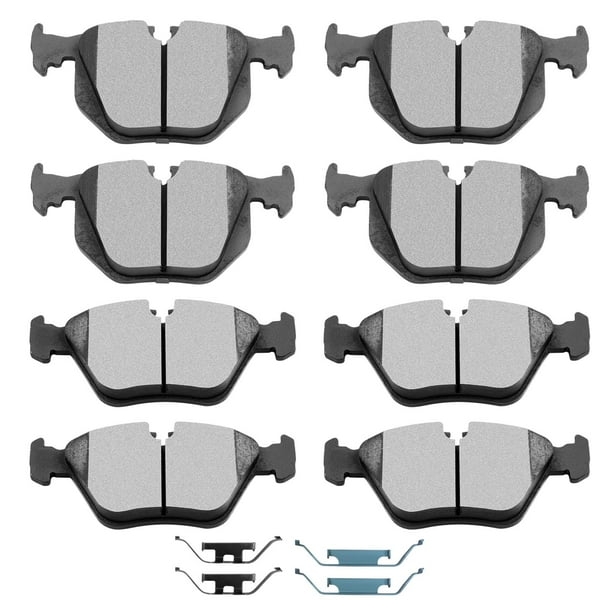 Scitoo Pastillas De Freno De Cerámica, 8 Piezas, Pastillas De Freno Delanteras Y Traseras, Kits De Frenos Para 01-06 Para 330Ci 01-05 Para 330I 01-05 Para 330Xi 05-06 Para M3 04-10 Para X3 06-08 Para