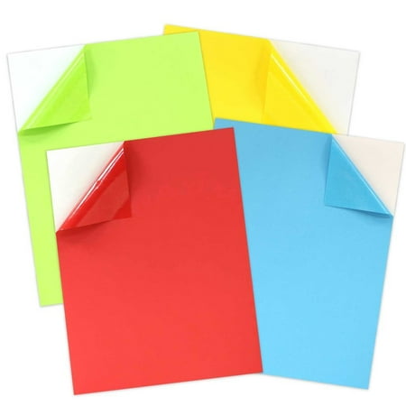 UPC: 0600988695061 | JAM Paper & Envelope Shipping Labels  Full Page Sticker Paper  8 1/2 x 11   Assorted Colors  40 Sheets/Pack