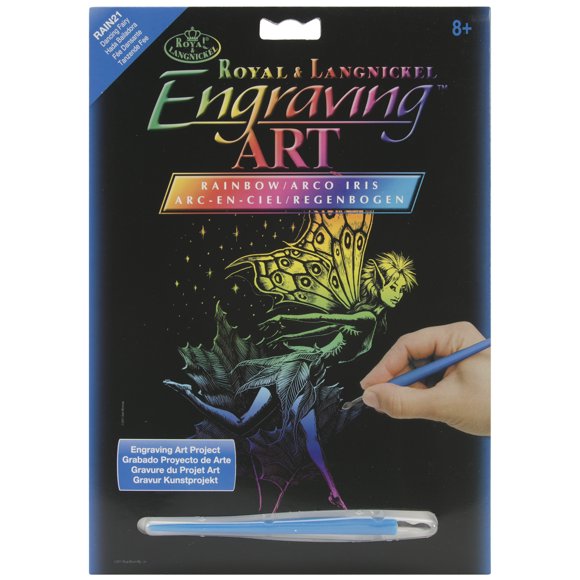 Royal & Langnickel(R) Kit de Gravure sur Feuille d'Arc-en-Ciel 8"X10 Pouces-Dancing Fairy RAINFL-21