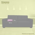 thumbnail image 4 of Majestic Home Goods Decorative Soft Pink Links Round Bolster Pillow, 4 of 5