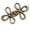 Copper color a, variant on Clovers Waist Pin for Women Pants Tightening Waist Cincher Button Waistband Buckle