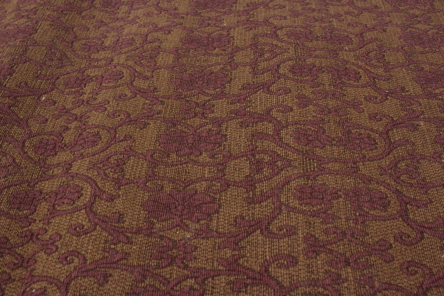 ECARPETGALLERY 4'7" x 6'8" Transitional Collage Handmade Area Rug for Living Room, Dining Room and Bedroom in Brown