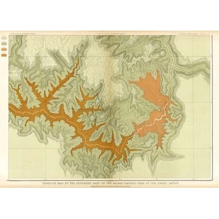 Geologic Map - Grand Canyon - Geologic Map of The Southern Part of The Kaibab Plateau