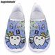 thumbnail image 1 of Doginthehole - Zapatos planos informales para mujer, nuevos, con estampado de dientes de dibujos animados Kawaii, de malla transpirable, ligeros, sin cordones, regalo, 1 of 5