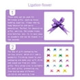 thumbnail image 4 of kurtrusly 200 Pieces Christmas Gift Packing Pull Bow Ribbons Present Wrapping Decoration Decor Party Supplies Easy to Assemble Fashionable Dark Purple Rose, 4 of 6