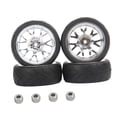thumbnail image 1 of Neumáticos RC de 4 piezas de 65 mm para WPL B14 B24 C14 C24 C34 C44, accesorios para bricolaje en carretera y fuera de carretera. D, 1 of 9