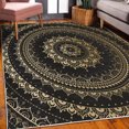 thumbnail image 3 of Mandala Decorative Rug, Circle Universe and Cosmos Esoteric Oriental Flower Pattern of Image Print, Quality Carpet for Bedroom Dorm and Living Room, 6 Sizes, Black Camel, by Ambesonne, 3 of 4