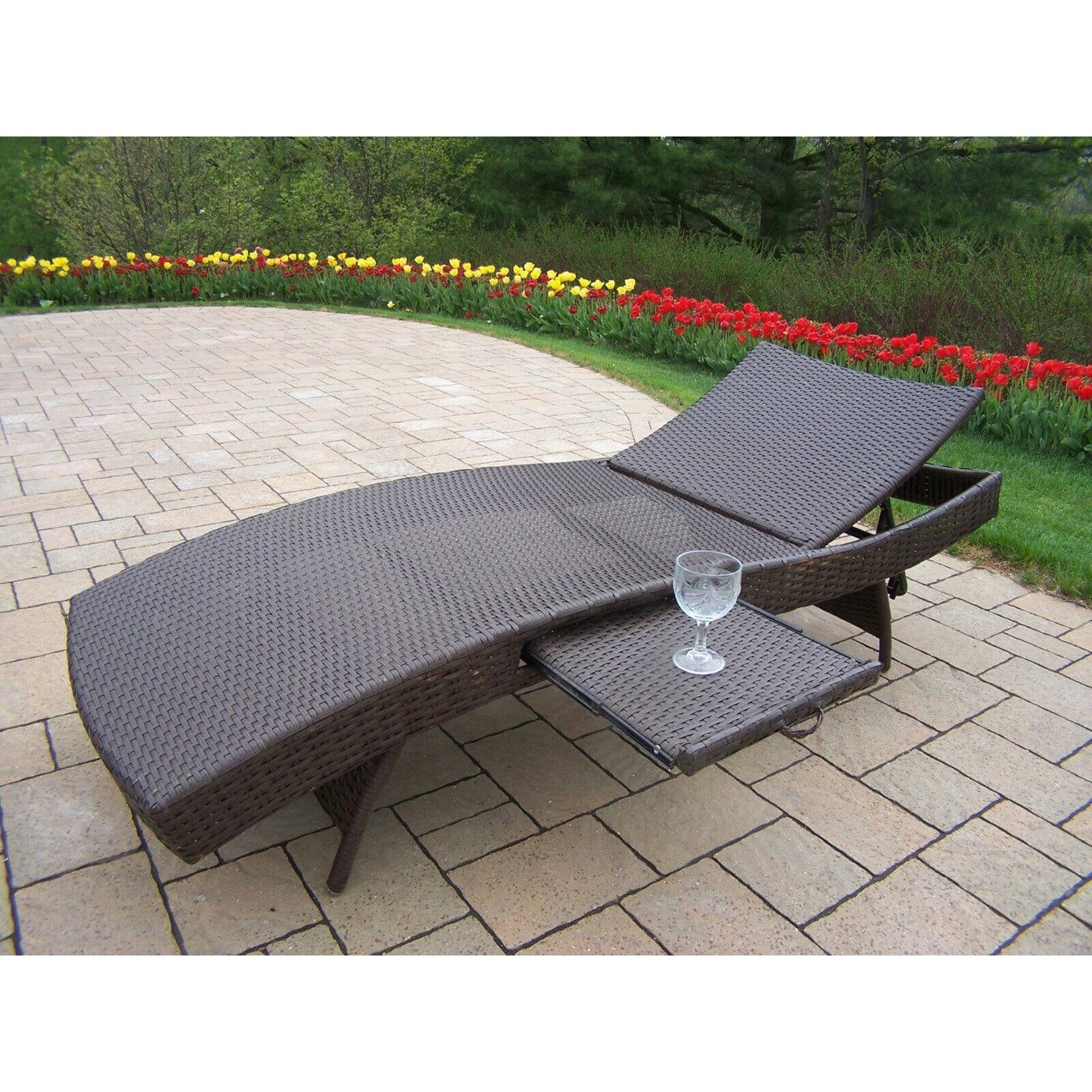 Oakland Living Elite All-Weather Wicker Chaise Lounge - Walmart.com