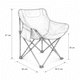 thumbnail image 5 of Sillas Plegables para Camping para Playa Pesca y Exteriores de Lona Impermebale Ligera - Sillas para Exterior Ergonomica con Estructura de Acero y Funda Transportadora Set 4 Sillas, 5 of 6