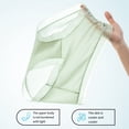 thumbnail image 4 of Women Ultra Thin Ice Silk Underwear Seamless Mid Waisted Stretchy Panties Ladies Breathable Sheer Briefs, 4 of 8