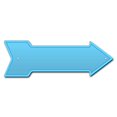 thumbnail image 2 of SignMission P-ARROW-999774 Panneau Flèche Bleu Clair 6 x 18 Po de Large, 2 of 4