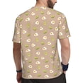 thumbnail image 2 of Wukai Egg and Avocado Print Men's Short-Sleeved Mesh T-Shirt,Quick-Dry Short Sleeve Workout T-Shirt-Large, 2 of 8