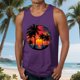 thumbnail image 1 of Camiseta sin mangas de cuello redondo para hombre, blusa informal de verano sin mangas con estampado de cuello redondo para hombre, 1 of 5
