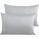 thumbnail image 1 of Chenchen Egyptian Cotton Queen Pillowcases - Set of 2, 500 Thread Count Cotton Pillowcases - Soft and Breathable Envelope Closure Pillow Cases - 20x30 Pillow Covers for Bed, Light Grey, 1 of 1