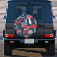 thumbnail image 3 of Kll Colorful Mushrooms Tire Cover,Universal Wheel Tire Cover For Trailer, Rv, Suv, Truck,Camper And Many Vehicle,(14 Inch), 3 of 7