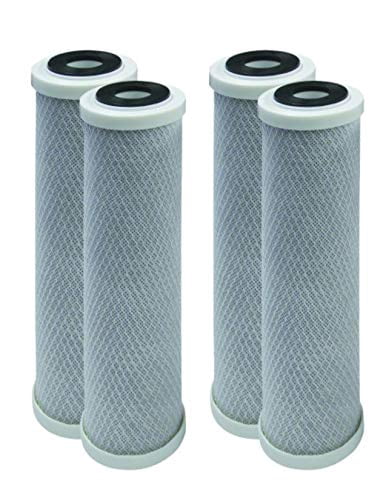 CFS COMPLETE FILTRATION SERVICES EST.2006 Compatible for Water Filter GE GXWH04F, GXWH20F, GXWH20S & GXRM10 Multi-Pack, Carbon Block Replacement Cartridge, Set of 4