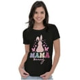 thumbnail image 3 of Cute Easter Mama Bunny Butterflies Womens Slim Fit Graphic Tee Brisco Brands S, 3 of 5