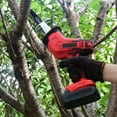 thumbnail image 5 of 24V MAX Cordless Reciprocating Saw with 2 Batteries & Fast Charger, 8 Blades - Lightweight Electric Hand Saw for Wood, Metal, PVC Cutting (Red), 5 of 13