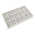 thumbnail image 1 of Yinanstore Multipurpose Jewelry Tray Organizer Drawer Inserts Container Flocking Cloth Large Capacity Bracelet Display Holder for Buttons Brooch Beads , G, 1 of 8