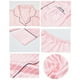 thumbnail image 3 of Conjunto de pijamas de 7 pieza pantalones corto para los ojo ropa Rayas XL Zulema Pijamas sedosos para mujer, 3 of 8