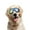 Silver, variant on PETLESO Dog Goggles Sunglasses Waterproof with Adjustable Strap for Medium to Large Dog-Clear